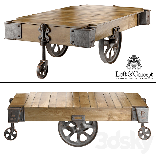 3d Models Table Factory Cart Coffee Table