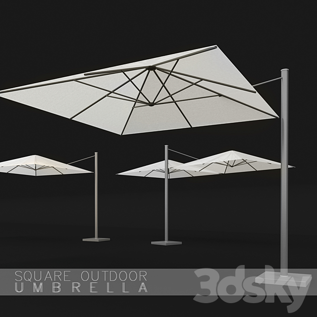 square umbrellas
