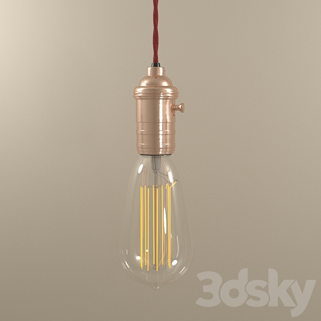3d Models Chandelier Edison Light Bulb
