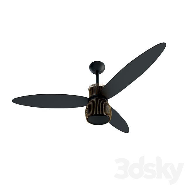 3d Models Miscellaneous Uchiwa F824 Orbtb Ceiling Fan