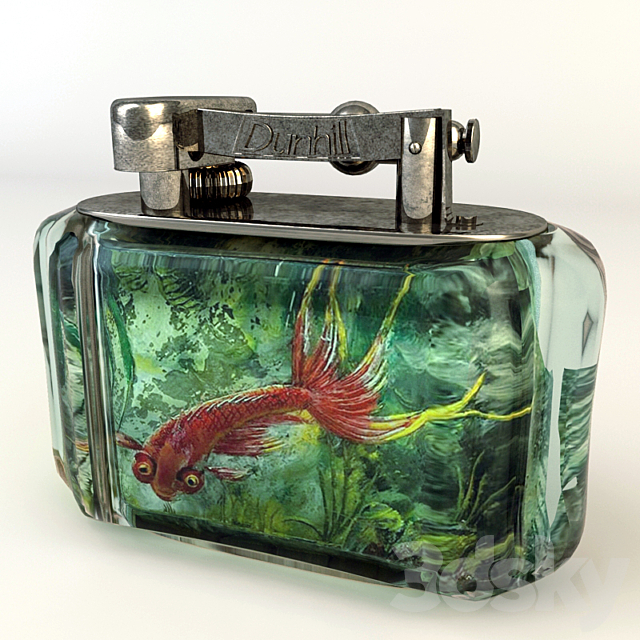 3d Models Miscellaneous Dunhill Aquarium Table Lighter