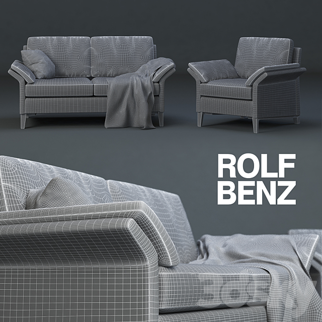 3d Models Sofa Rolf Benz 3300