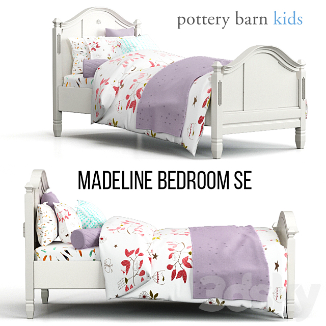 3d Models Bed Madeline Bedroom Set