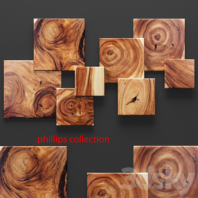 3d Models Other Decorative Objects Square Standout Wall Art Set Of 8