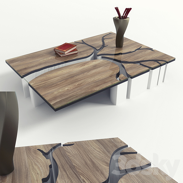 3d Models Table Tree Table