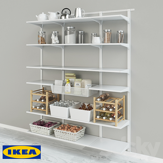 3d Models Other Kitchen Accessories Ikea Wall Tire Algot