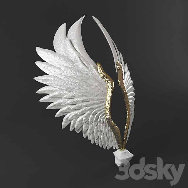 3d Models Sculpture Angel Wing