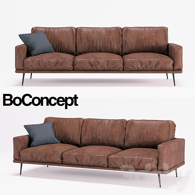 3d Models Sofa Boconcept Carlton, Carlton Leather Sofa