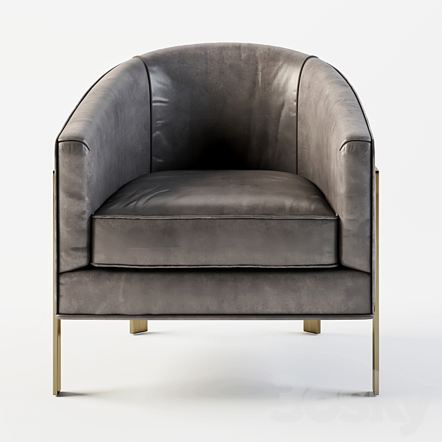3d models: Arm chair - RH REGINALD LEATHER CHAIR