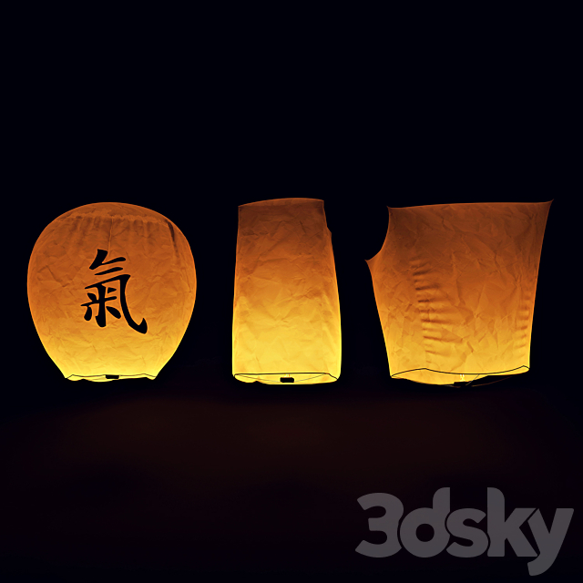 Download 3d Models Miscellaneous Chinese Lanterns