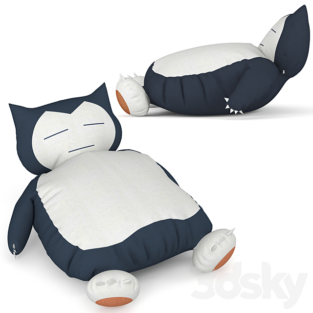 3d Models Miscellaneous Giant Snorlax Bean Bag