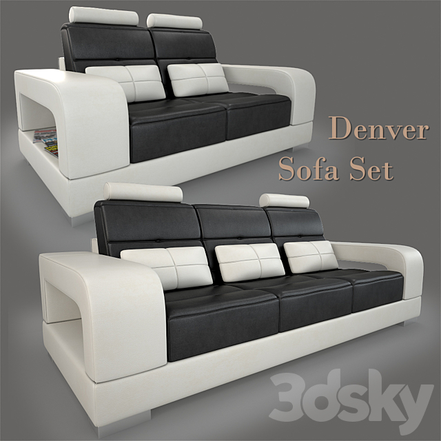 3d Models Sofa Denver Sofa Set
