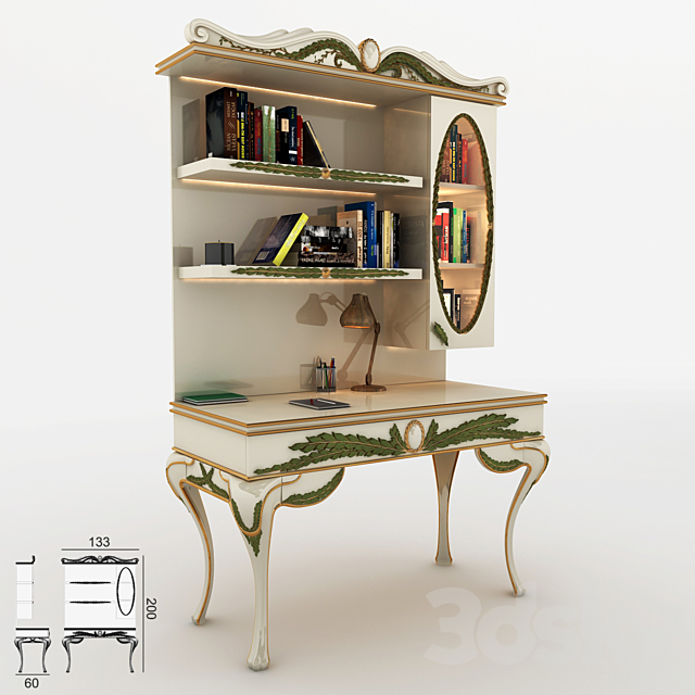 3d Models Table Chair Study Desk