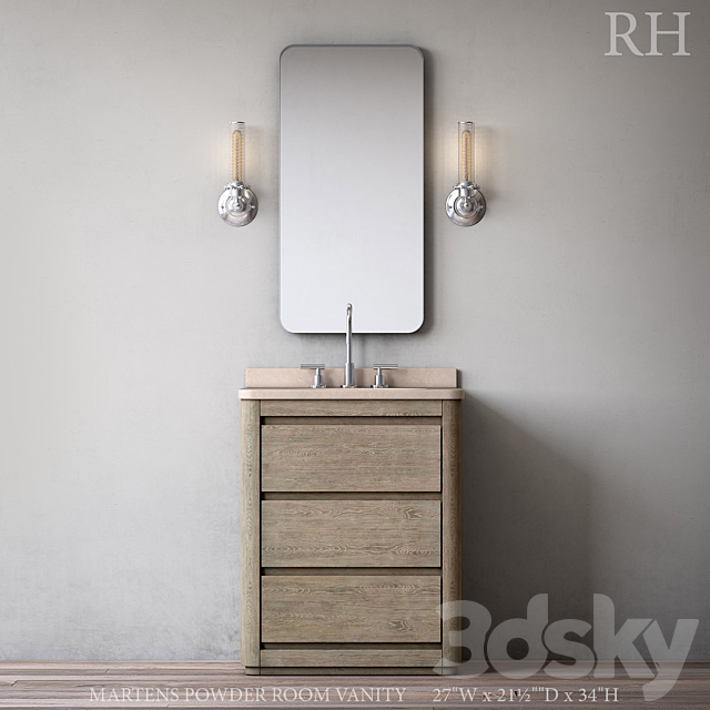 Models Bathroom Furniture Martens Powder Room Vanity Martens Powder Room Vanity