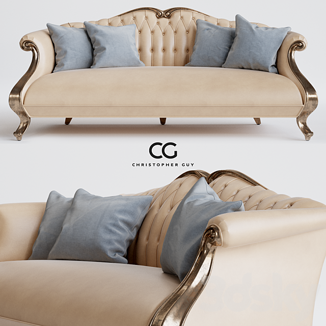 Christopher Guy Grand Cru Sofa 3d, Christopher Guy Furniture 3d Model