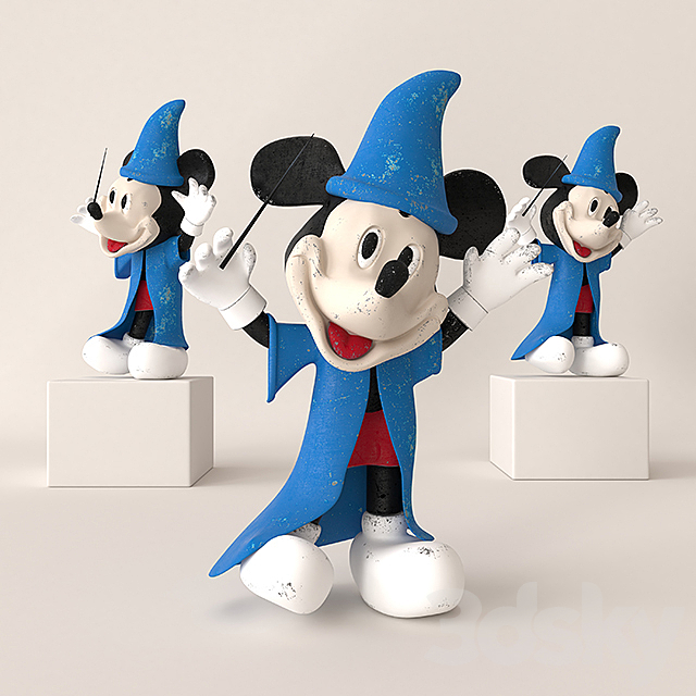 3d Models Toy Figurine Mickey Mouse