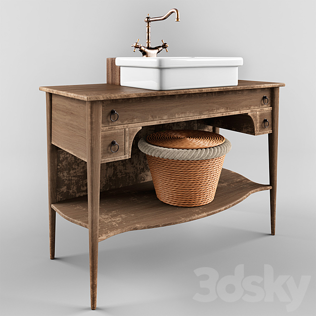 3d Models Bathroom Furniture Vintage Bathroom Sink