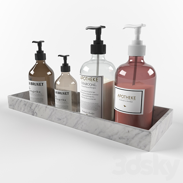 3d Models Bathroom Accessories Shampoo Bottles