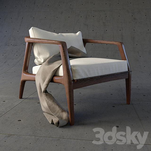 3d Models Arm Chair Lounge Chair Milo Baughman