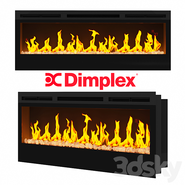 3d Models Fireplace Dimplex Electric Fireplace Prism Series 50 Quot Wall Mount
