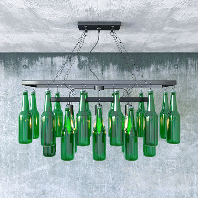 Pendant Lamp Beer Bottles By Kare, Hanging Beer Bottle Chandelier