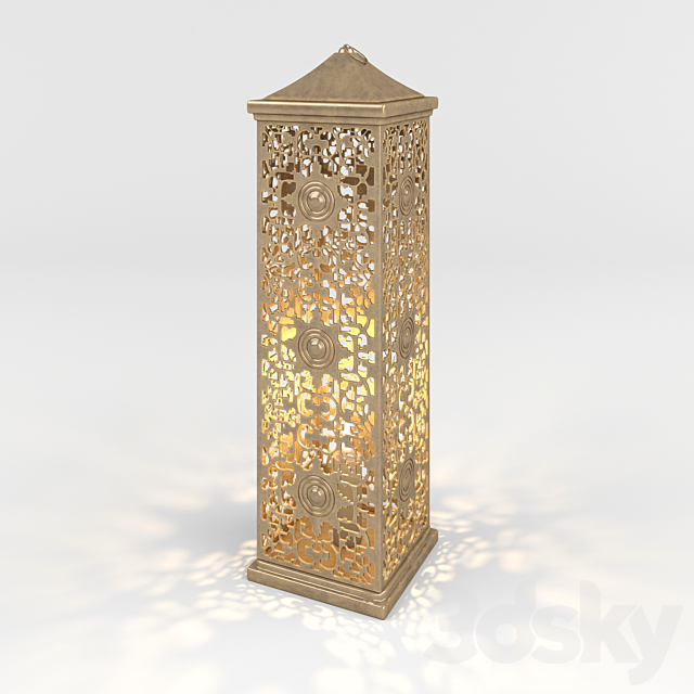 bronze moroccan floor lamp