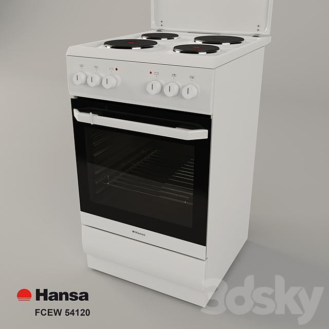 3d models: Kitchen appliance - Hansa Integra FCEW 54120
