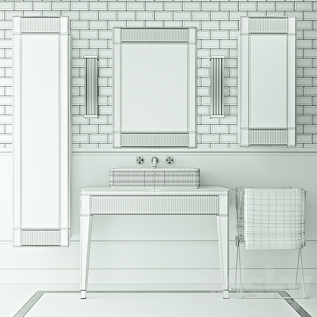 Bathroom set_Oasis Rialto - Bathroom furniture - 3D Models