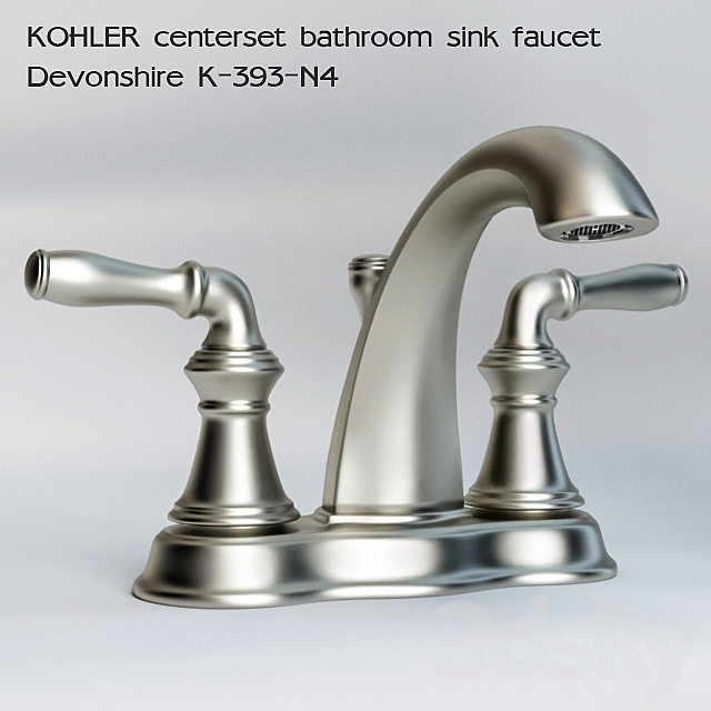 3d Models Faucet Kohler Centerset Bathroom Sink Faucet