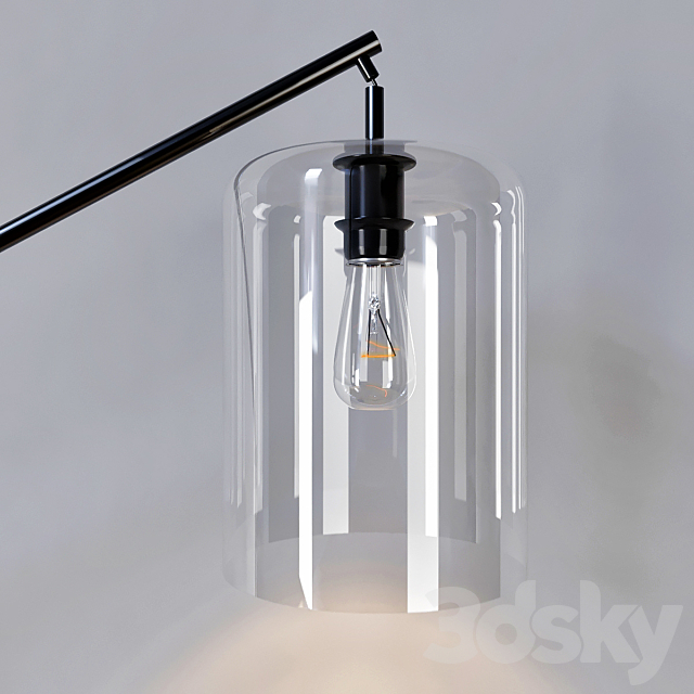 3d Models Floor Lamp West Elm Adjustable Glass Floor Lamp