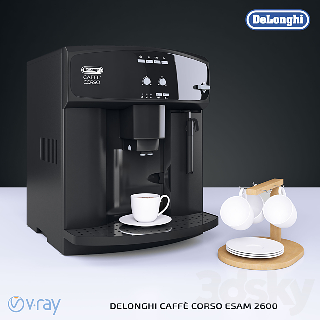 3d Models Kitchen Appliance Delonghi Caffe Corso Esam 2600