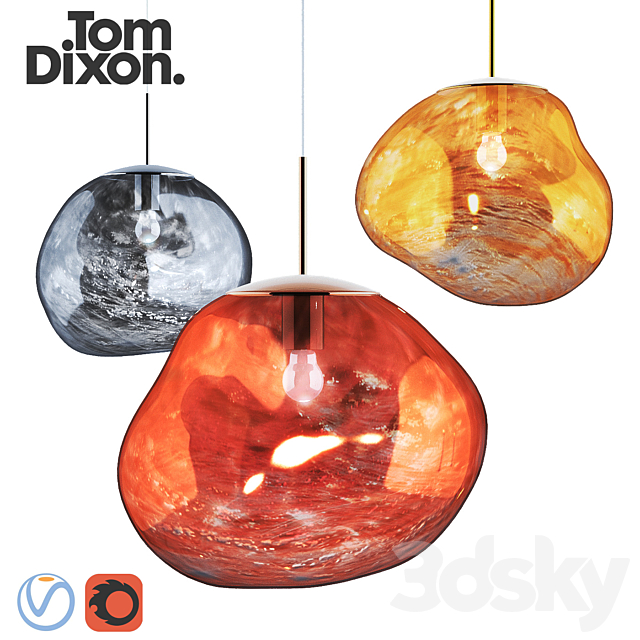 3d Models Chandelier Melt Pendant Lamp Tom Dixon