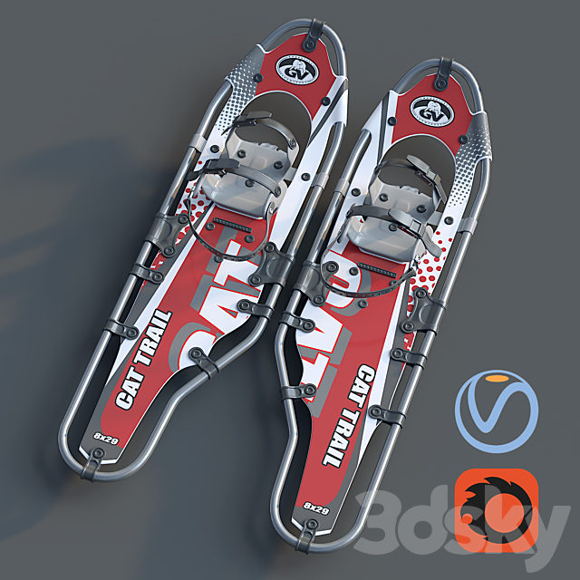 3d Models Sports Snowshoes Gv Cat Trail