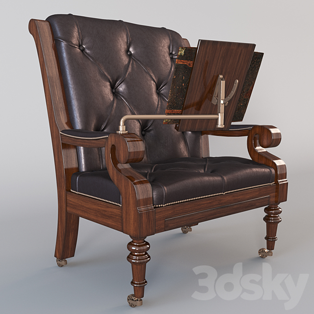 Arm Chair Kalahari Leather Reading, Leather Reading Chair