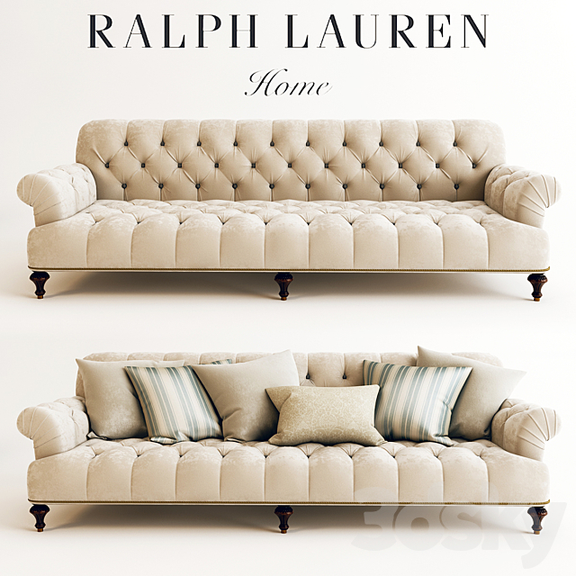3d Models Sofa Ralph Lauren Indian Cove Lodge Sofa