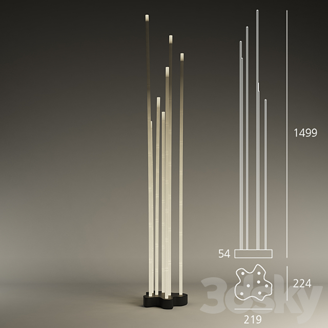 3d models Street lighting Reeds Light