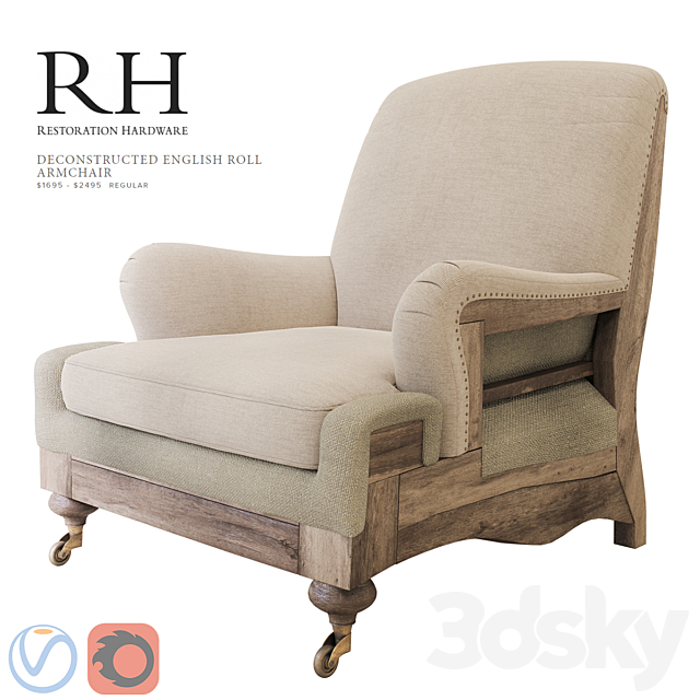 English Roll Armchair Off 54, Restoration Hardware English Roll Arm Leather Sofa