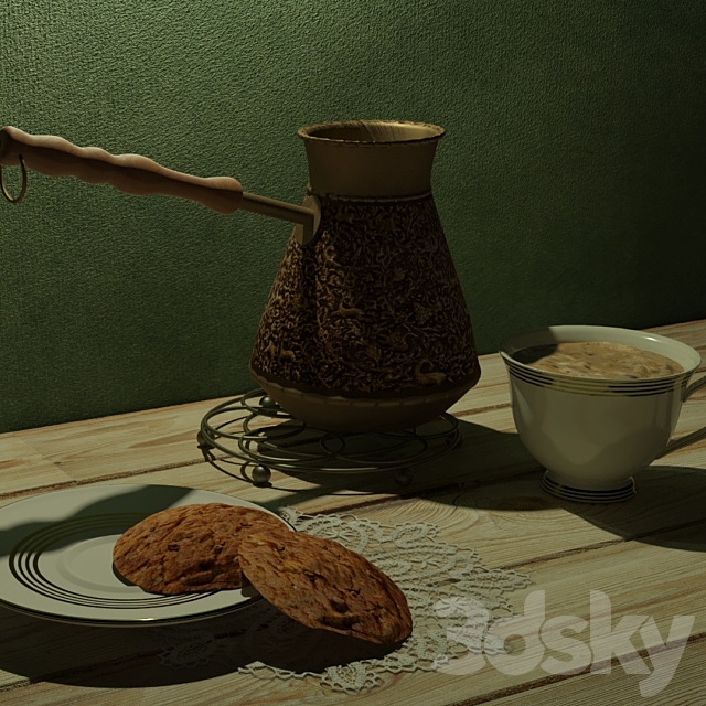 3d models: Tableware - coffee break