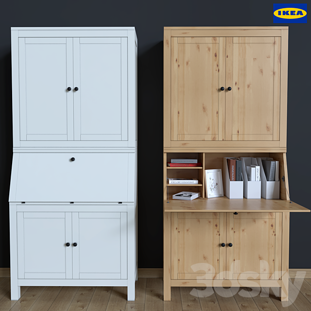 3d Models Wardrobe Display Cabinets Cabinet Office Ikea Hemnes