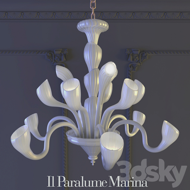 3d Models Ceiling Light Il Paralume Marina 1965 Ch15