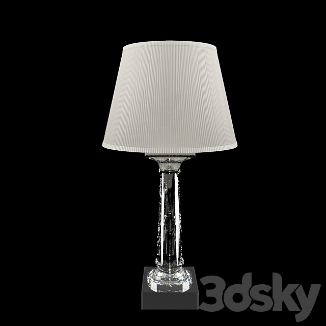 3d models: Table lamp - restoration hardware saxon table lamp