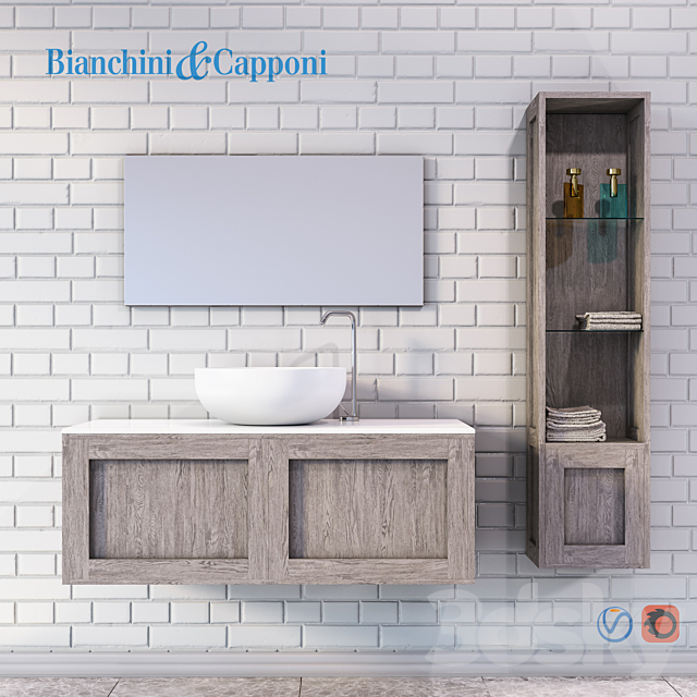 C Urban Chic Bathroom Furniture, Bathroom Floor Cabinet B Model