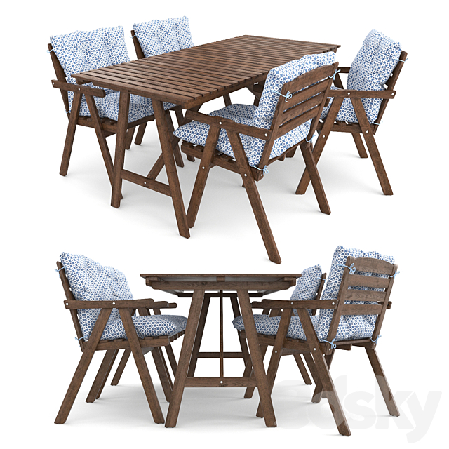 3d Models Table Chair Falholmen