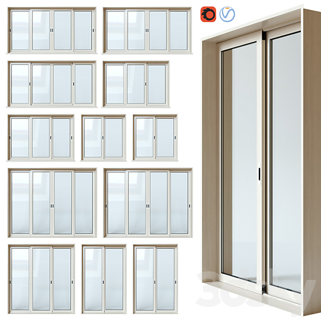 3d Models Windows Sliding Windows And Doors