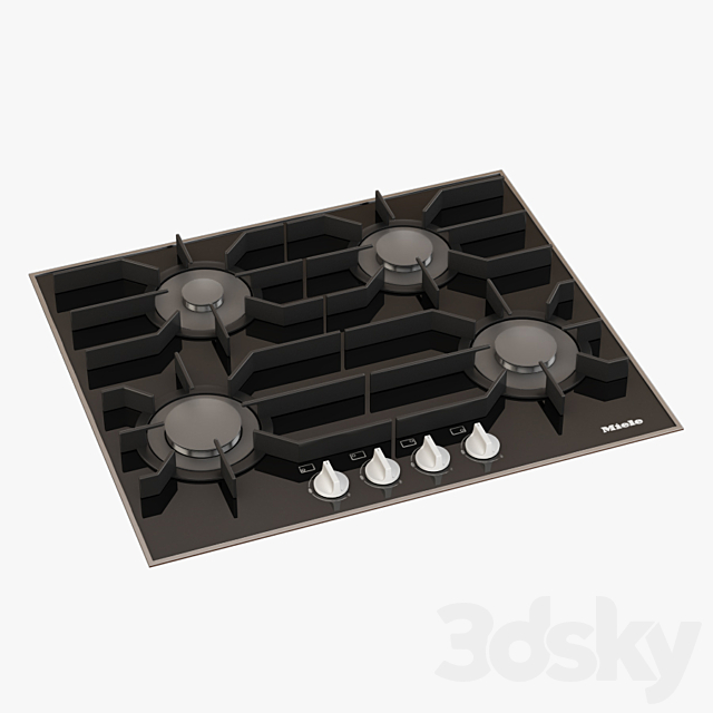 3d Models Kitchen Appliance Miele Km 3010 Lp Gas Cooktop