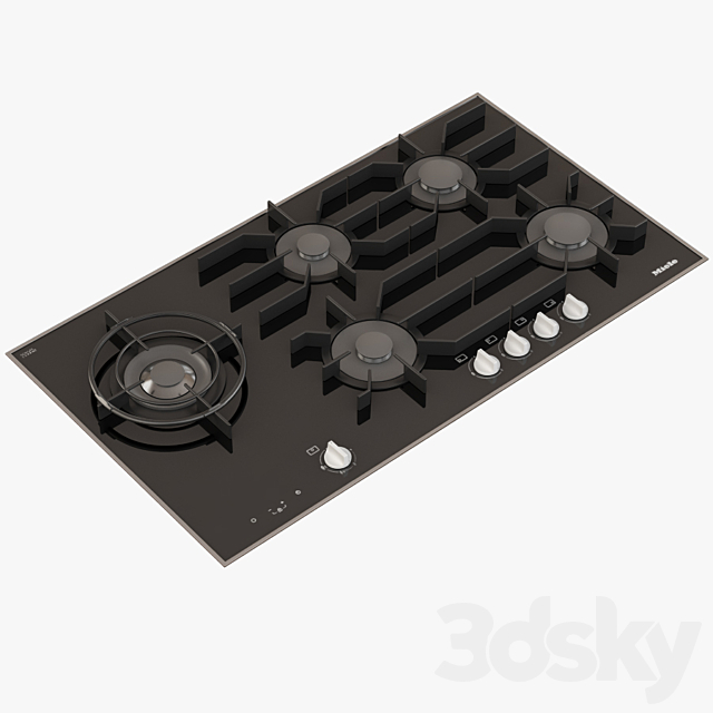 3d Models Kitchen Appliance Miele Km 3054 Lp Gas Cooktop