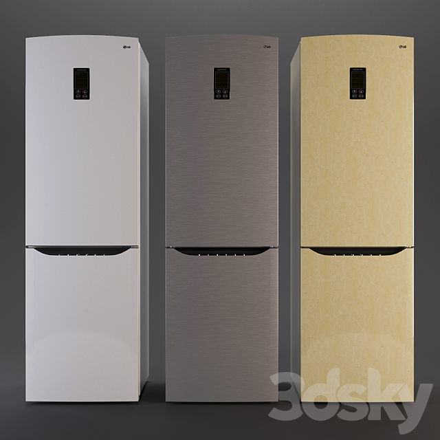 3d Models Kitchen Appliance Refrigerator Lg Ga B489smqz