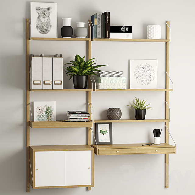3d models Other Shelf system Svalnas Ikea.