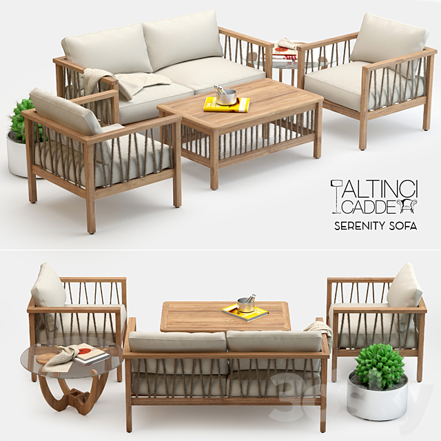 3d Models Sofa Altinci Cadde Serenity Garden Sofa Set