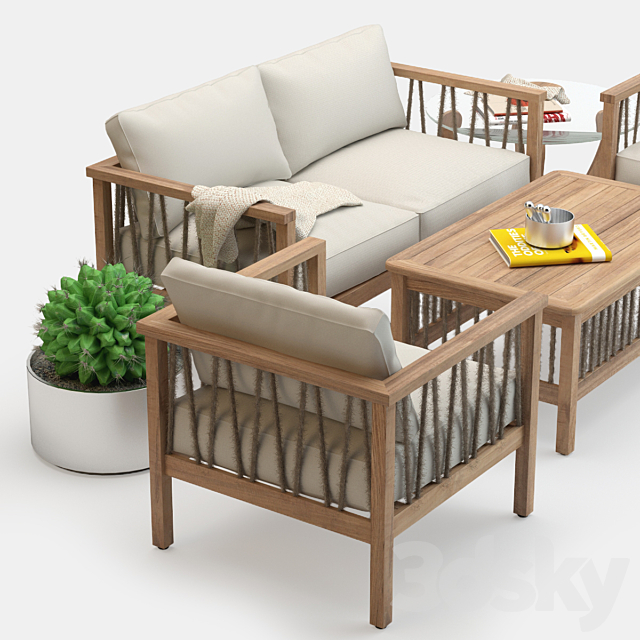 3d Models Sofa Altinci Cadde Serenity Garden Sofa Set